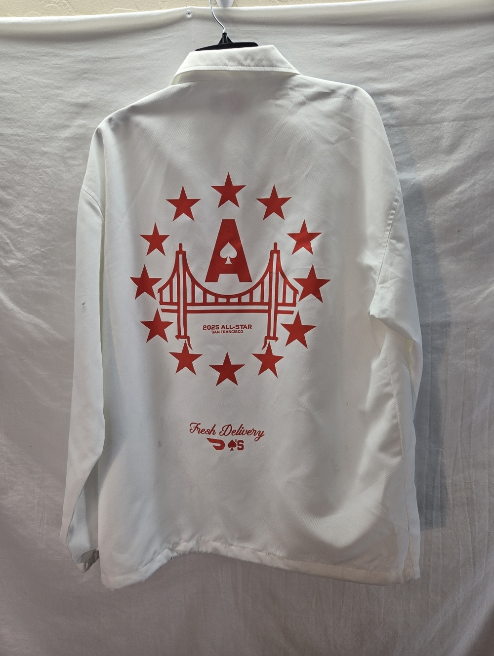 Door Dash x Aces 2025 All-Star Men's Size XL White Jacket New with Tags - Picture 3 of 7